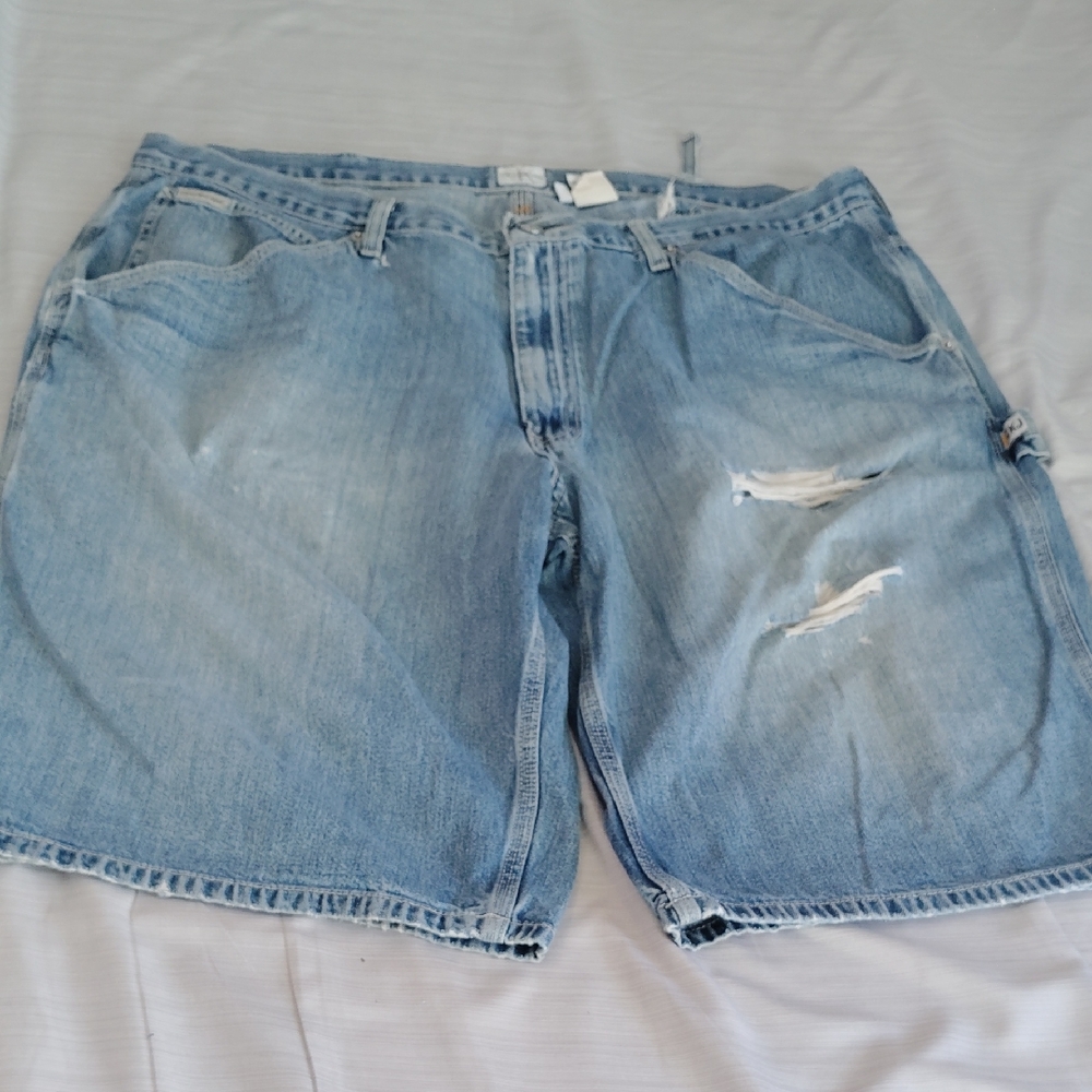 Calvin Klein Jeans Men's Faded Blue Denim Shorts